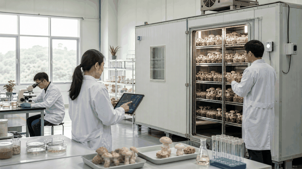 科研教学食用菌方舱场景图